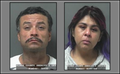 Police arrested suspects Dimas Perez of Hanford and Brenda Mojica of Lemoore.